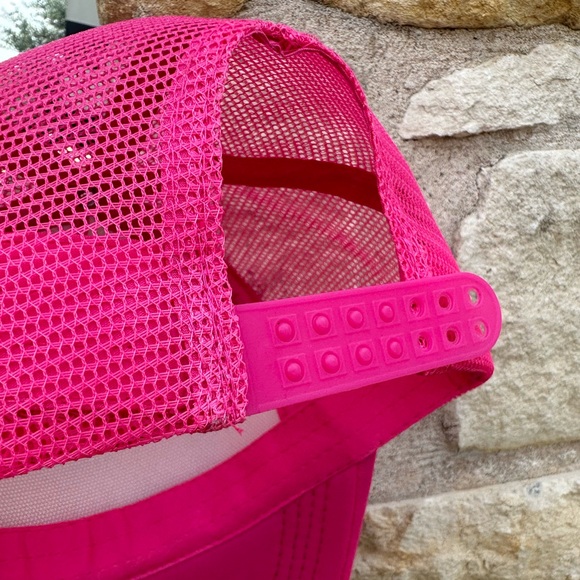 Created with Purpose Pink Teal Patch Trucker Hat Cap - Picture 3 of 7